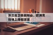 半岛体育APP-芬兰后卫稳固如山，欧洲竞技场上烽烟滚滚